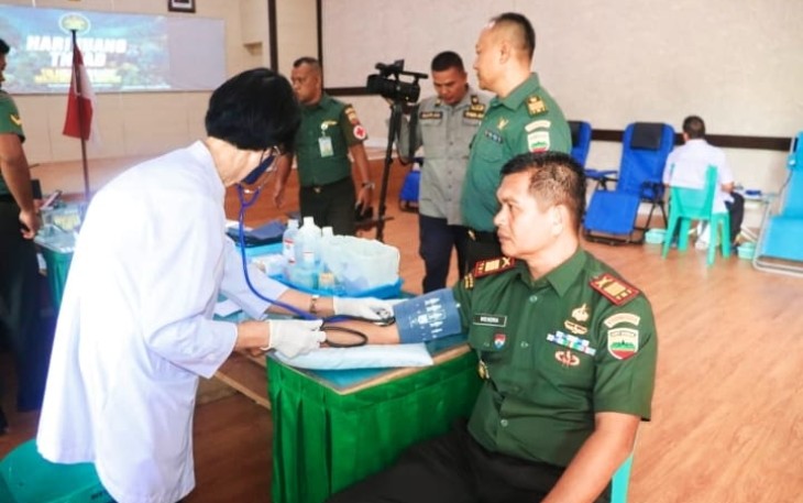 Kodim 0315/Tanjungpinang Gelar Baksos Donor Darah