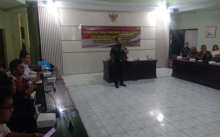 Ketua tim saat memberikan sambutan