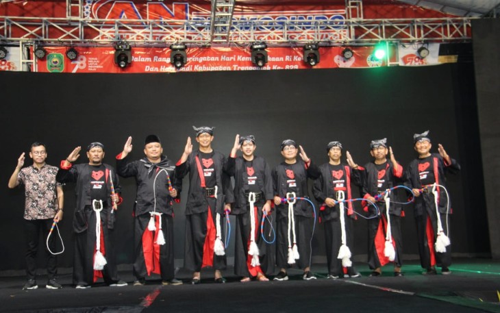 Dandim 0806/Trenggalek Bersama Forkopimda saat Semarakkan Festival Jaranan Trenggalek Ke-27
