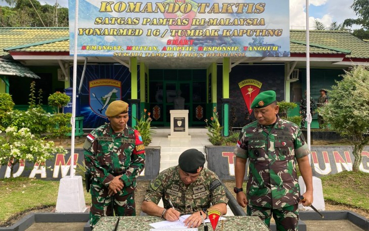 Dankolakops Rem 121/ABW dan Panglima 3 Briged Infanteri Malaysia Resmi Tutup Kegiatan Patkor Seri 2 Tahun 2023