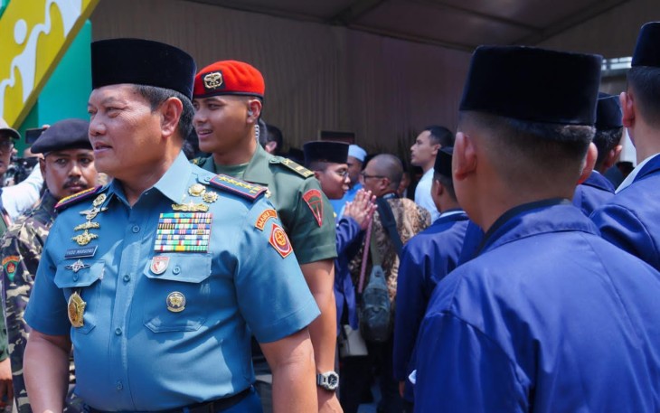 Panglima TNI saat Mendampingi Presiden Joko Widodo Hadiri Munas dan Konbes NU 2023 di Ponpes Al-Hamid