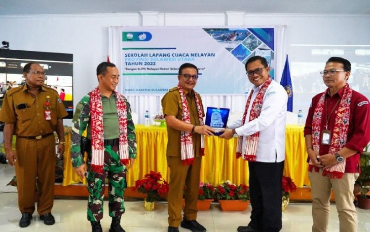 Walikota Bitung saat memberikan sambutan 