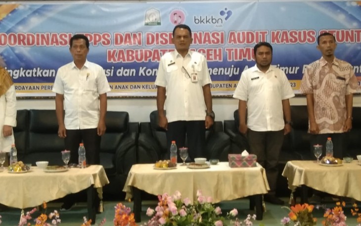 Acara Koordinasi Percepatan Penurunan Stunting (TPPS) dan Diseminasi Audit Kasus Stunting Kabupaten Aceh Timur