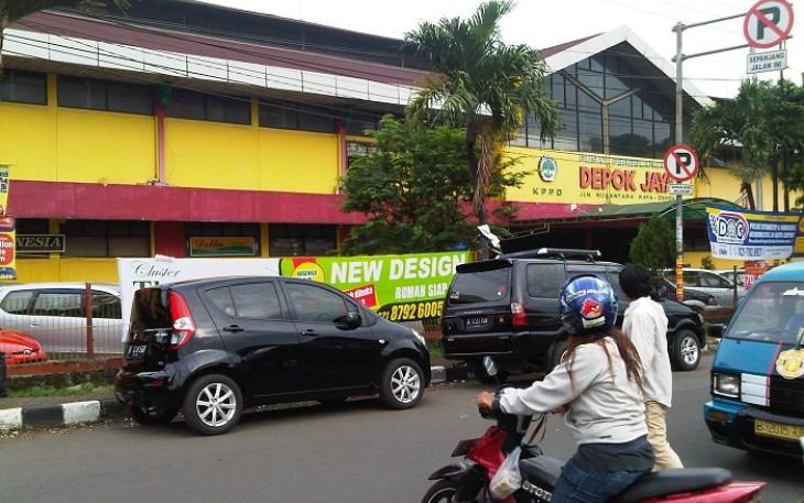 Tampak depan Pasar Depok Jaya, Jawa Barat. (Foto: Jabarnews) 