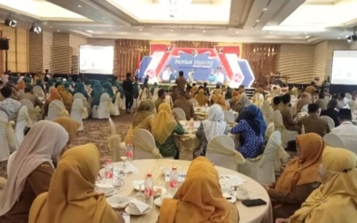 Kegiatan rembuk stunting Pemkab Tulungagung tahun 2023 di Ballroom hotel crown victoria 