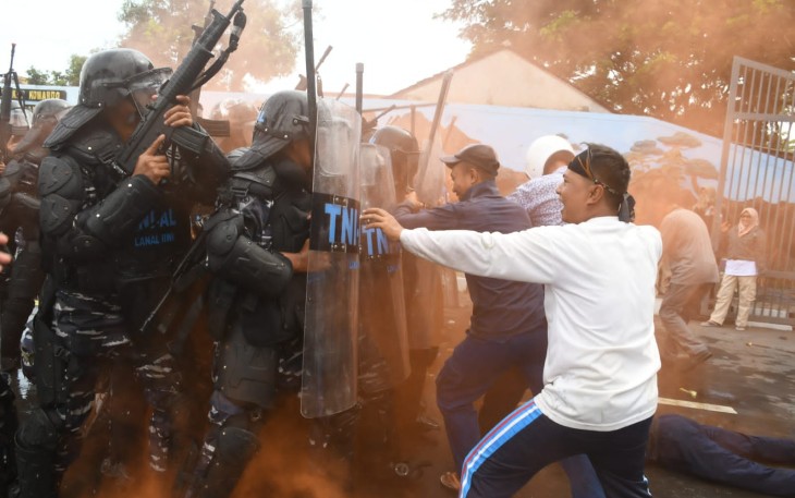 Danlanal Banyuwangi Pimpin Uji Terampil Glagaspur Pangkalan Tingkat P1-P2