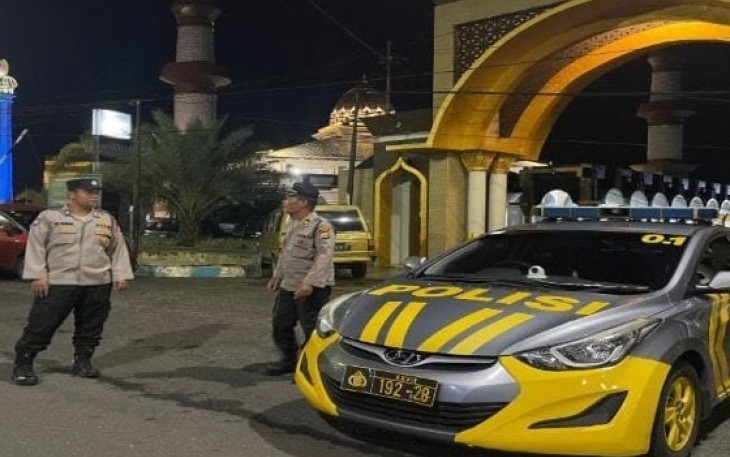 Polresta Bengkulu Turunkan Personel Gabungan Amankan Ibadah Salat Tarawih