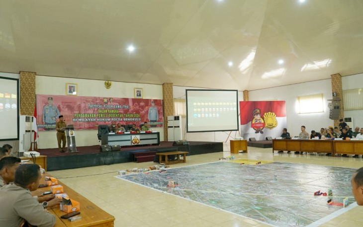 Pemprov Apresiasi Langkah Polda Bengkulu dalam Gelar Simulasi Pengamanan Pemilu Serentak 2024