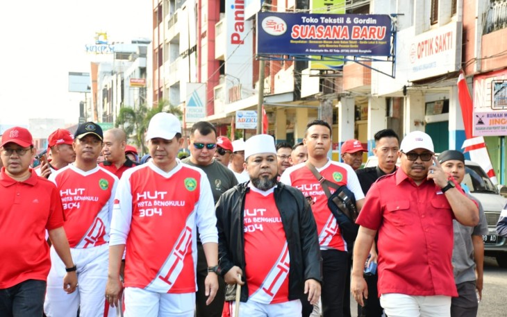 Ribuan Warga Kota Bengkulu Antusias Ikuti Jalan Bahagia 