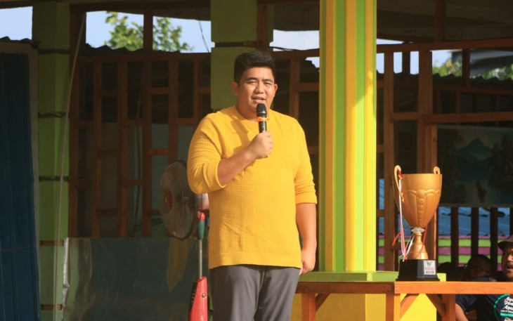 Bupati Bintan Roby saat Buka Idul Fitri Cup Ke XLII di Bintan Timur 