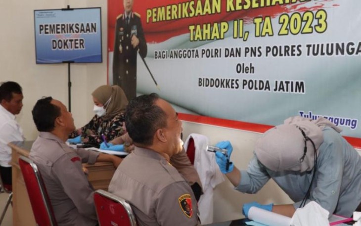 Polres Tulungagung saat Gelar Rikes Berkala Tahun 2023