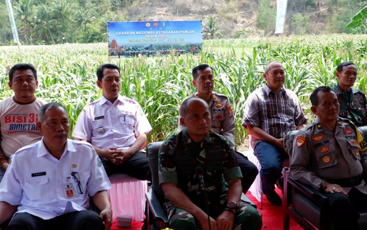 Kodim 0801/Pacitan Mengikuti Kegiatan Gerakan Ketahanan Pangan Oleh Wakil Presiden RI Melalui Vidcon