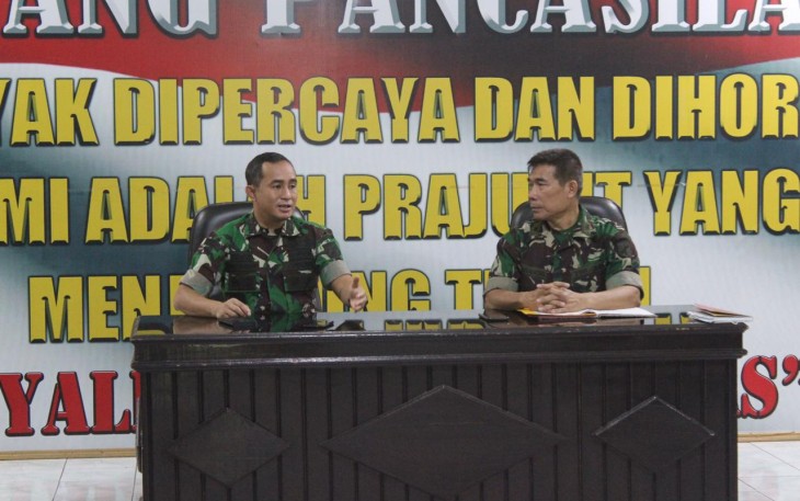 Dandim 1310/Bitung saat memberikan arahannya