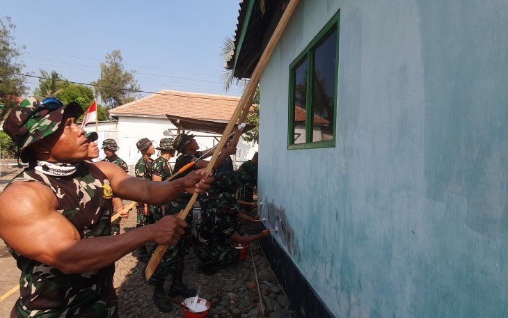 Aksi Sosial Warnai Lattek Satgas Artileri dan Demolisi Siswa Pusdikpel Kodiklatal