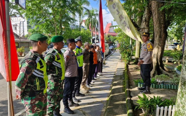 Anggota Kodim 1001/HSU-Balangan telah melaksanakan Apel Pengamanan Natal dan Tahun Baru