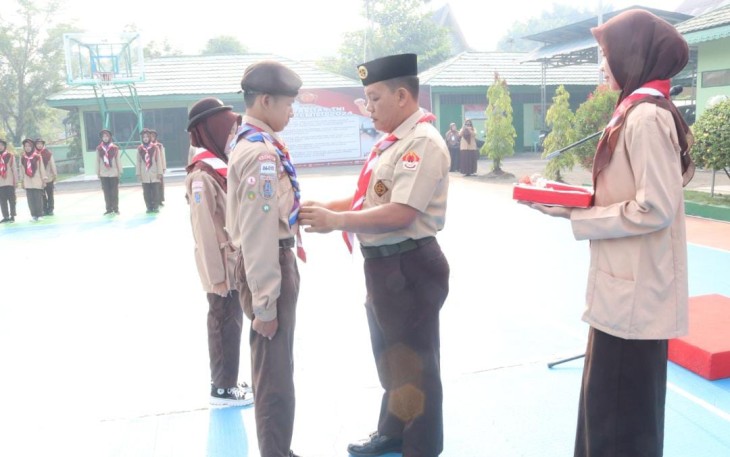 Kodim 1001/HSU Gelar Persami Saka Wira Kartika
