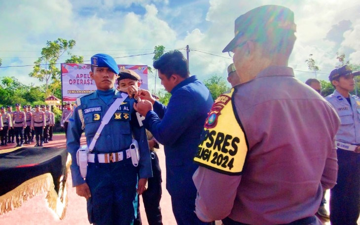 Kapolres Bintan dan Bupati Bintan Pimpin Apel Gelar Pasukan Operasi Lilin Seligi 2023
