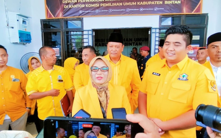 DPD Golkar Bintan Daftarkan 25 Bacaleg ke KPU Bintan 