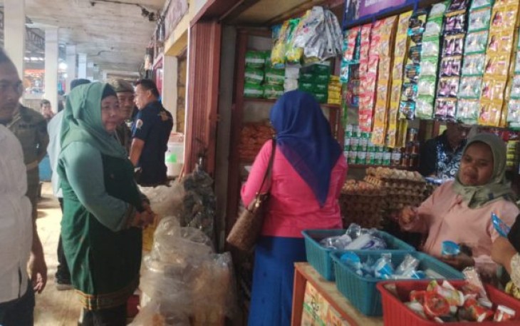 Tim Satgas Pangan Kabupaten Tapanuli Selatan (Tapsel) monitoring Pasar Sipirok, Kamis (21/12/2023) pagi.