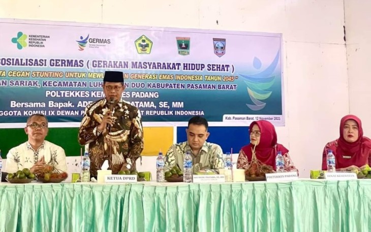 Ketua DPRD Pasaman Barat Hadiri Acara Kegiatan Sosialisasi Germas Guna Mewujudkan Generasi Emas 2045