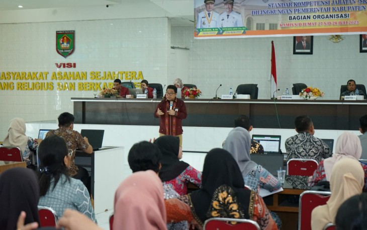 Sekretaris Daerah Buka Kegiatan Penyusunan SKJ di Lingkungan Pemerintah Kabupaten Asahan