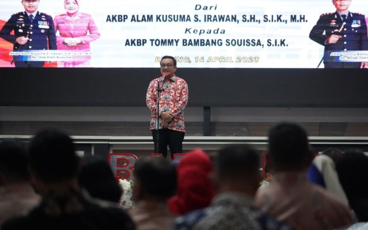 Walikota Bitung saat memberikan sambutan