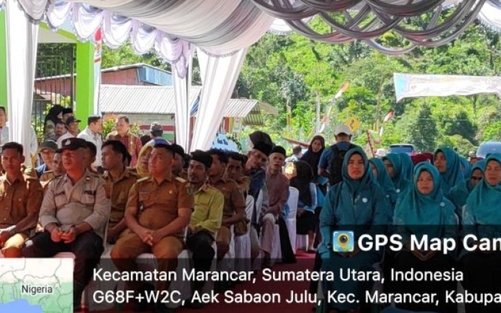 Polsek Batang Toru Hadiri Kunjungan Tim Evaluasi Desa Binaan Dari Provinsi Sumut