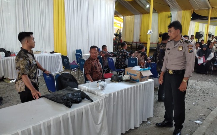 Polsek Percut Sei Tuan Amankan Seleksi Calon ASN di Kampus Universitas Amir Hamzah