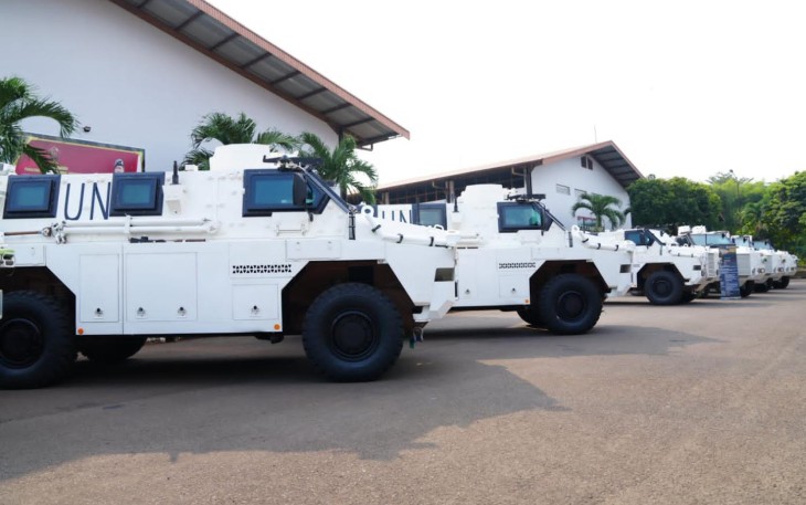 TNI Kerahkan Kendaraan Taktis Canggih Bushmaster di Misi Perdamaian PBB