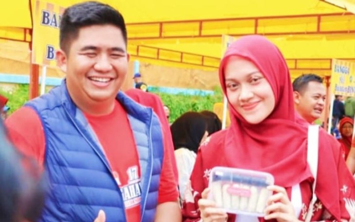 Bupati Bintan Roby Kurniawan saat melaunching gerakan Bangga Beli Buatan Bintan (B4) 