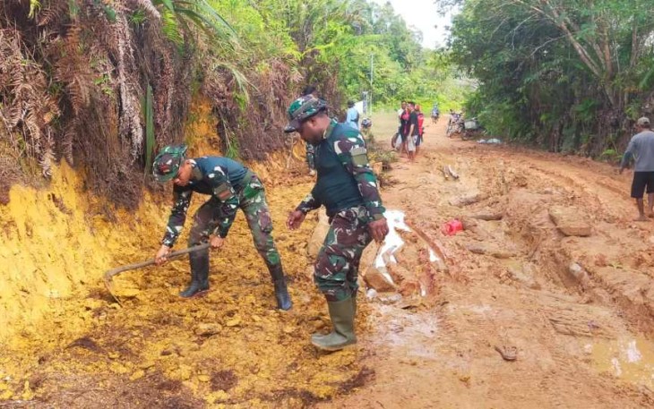 Perbaikan jalan permudah lalulintas di perbatasan 