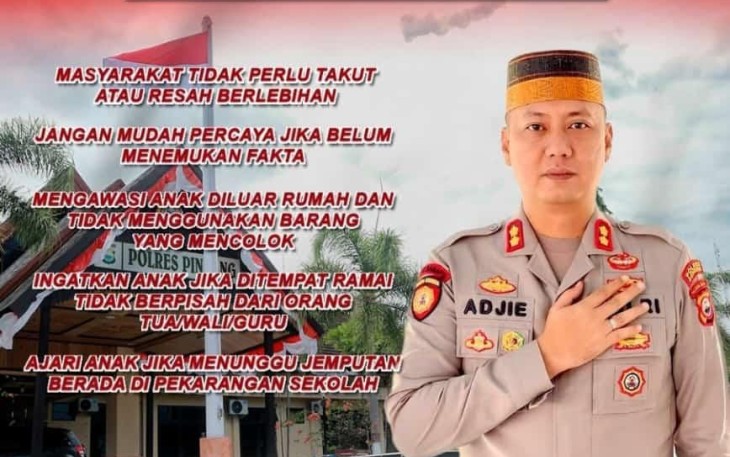 Kapolres Pinrang AKBP Santiaji Kartasasmita 