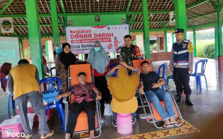 Donor darah di wilayah desa binaan 