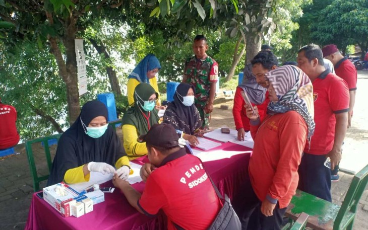 Kegiatan Posbindu di wilayah desa binaan 