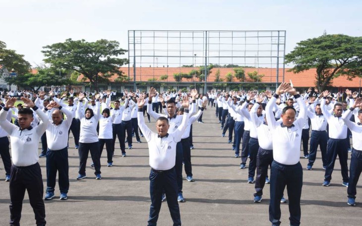 Olahraga bersama personel Kodiklatal 