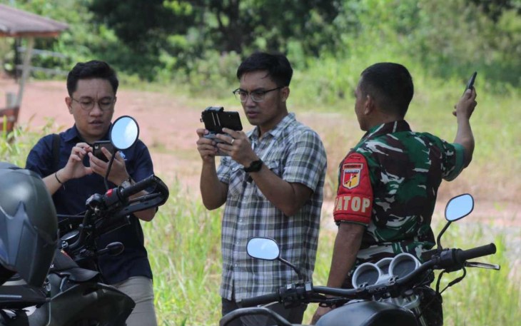 Pendampingan tim BIG di perbatasan 
