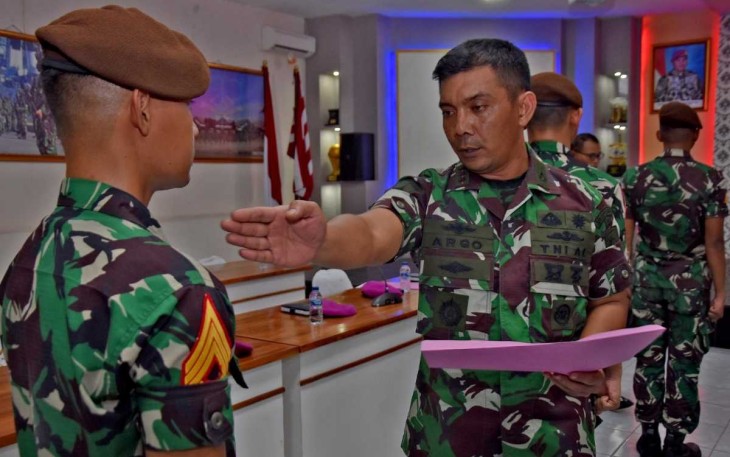 Latihan praktek Taruna AAL Korps Marinir 