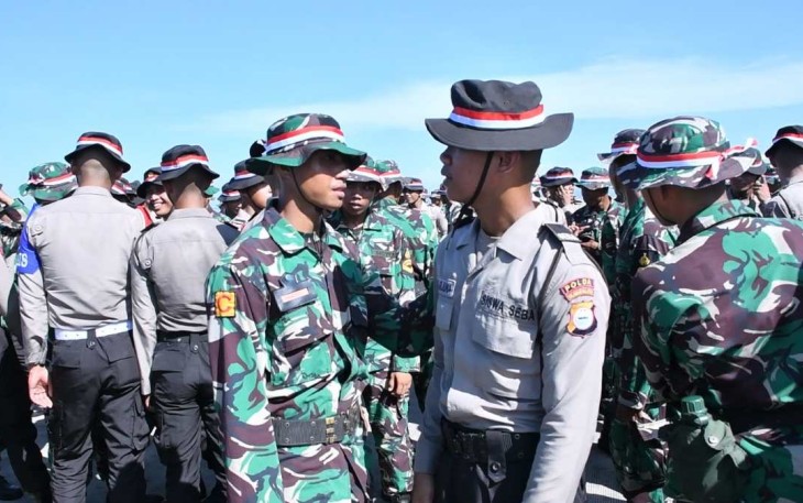 Sinergitas TNI Polri Satgas Wira Jala Yudha Ke XX/2023 