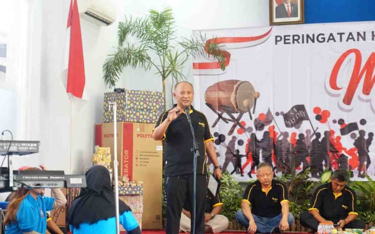 Peringatan hari buruh internasional di Pati 