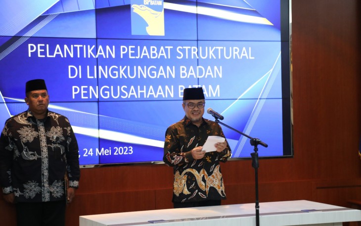 Pelantikan Pejabat Struktural Tingkat III BP Batam 