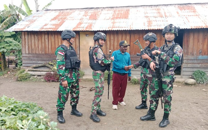Anjangsana pos bolakme di kepala kampung Owagambak