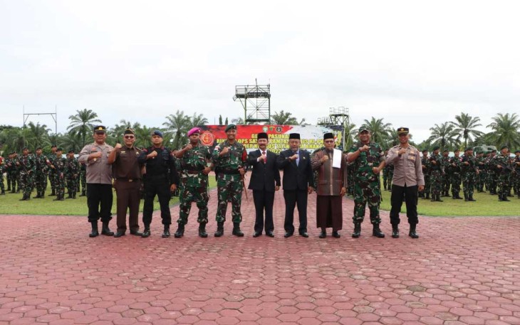 Upacara Hari Bhayangkara Ke-77 Tahun 2023 di Kota Langsa Aceh