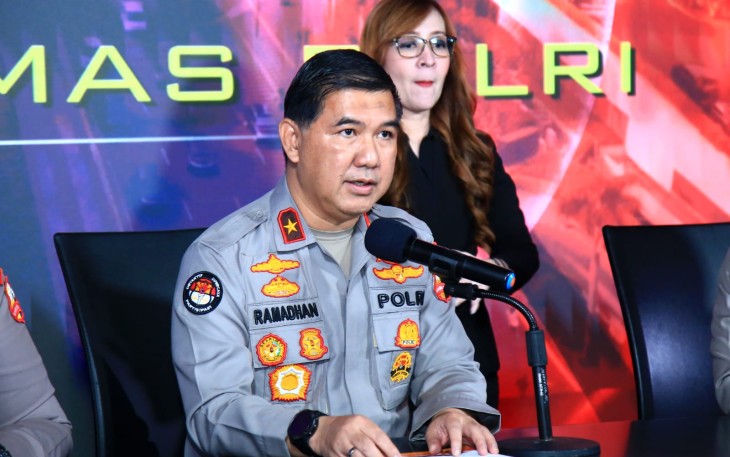 Brigjen Pol Ahmad Ramadhan saat memberikan keterangan pers