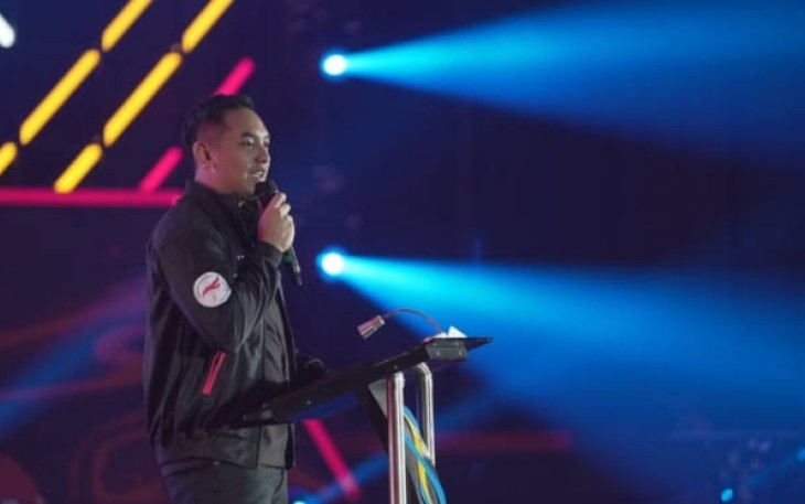 Ketum IESPA RM Ibnu Riza Pradipto saat memberikan sambutan