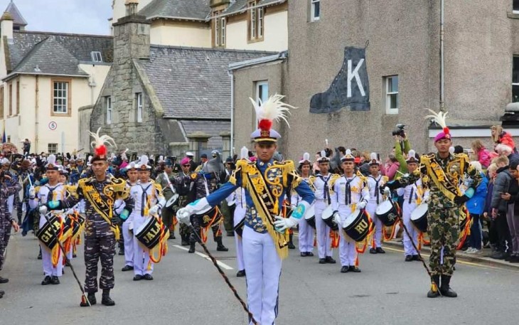 Satgas KJK TNI AL tampil memukau dihadapan Princess Royal British 