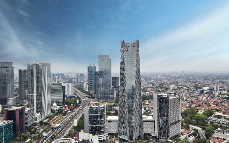Ilustrasi gambar gedung di Jakarta 