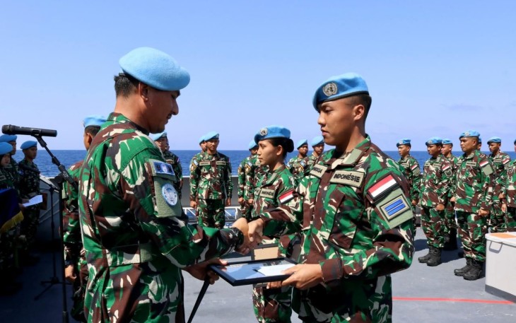 Prajurit teladan Satgas MTF Konga XXVIII-N 