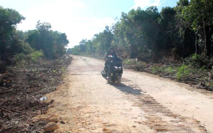 Jalan perintis TMMD ke 117 Kodim 1411/Bulukumba 