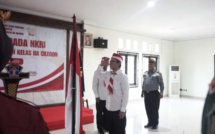 Ikrar sumpah setia NKRI napi teroris lapas Cilegon, Kamis (31/8)