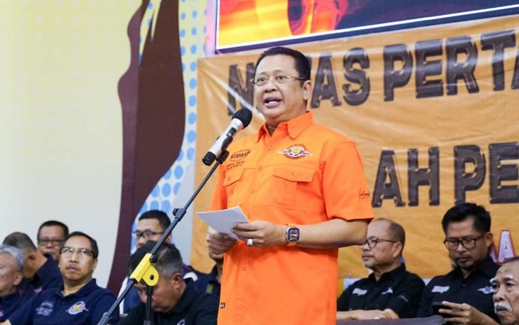 Ketua Umum PB KODRAT Bambang Soesatyo membuka Kejurnas Tarung Derajat 2023 di Bandung, Kamis (19/10)